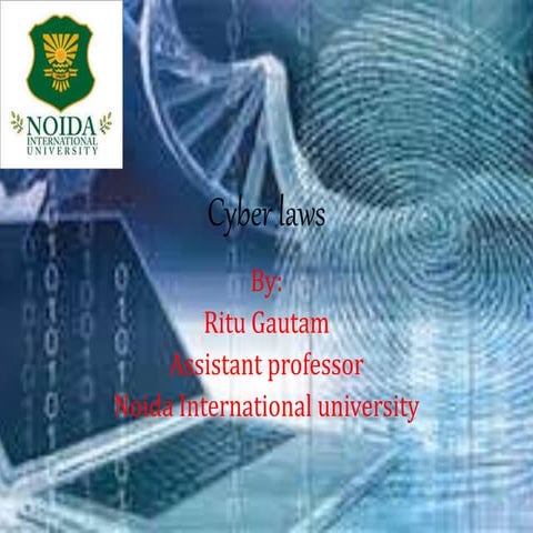 Cyber laws - Ritu Gautam