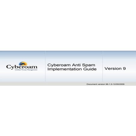 Cyberoam anti spam implementation guide