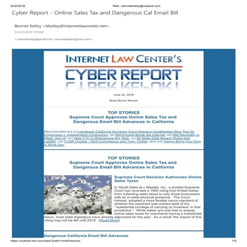 ILC Cyber Report - June 2018