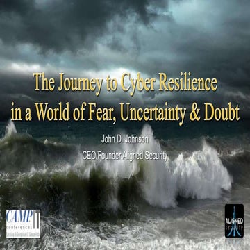 The Journey to Cyber Resilience in a World of Fear, Uncertainty and Doubt