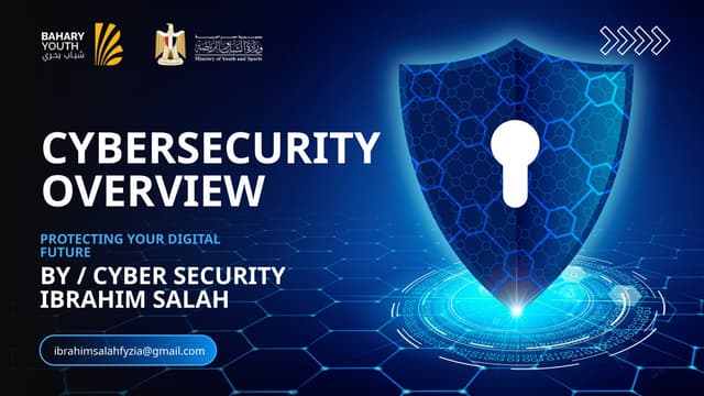 "Cybersecurity protects systems and data from digital threats and cyber attac...