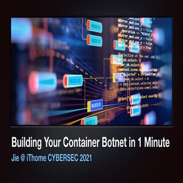 iThome CyberSec2021 Container Security