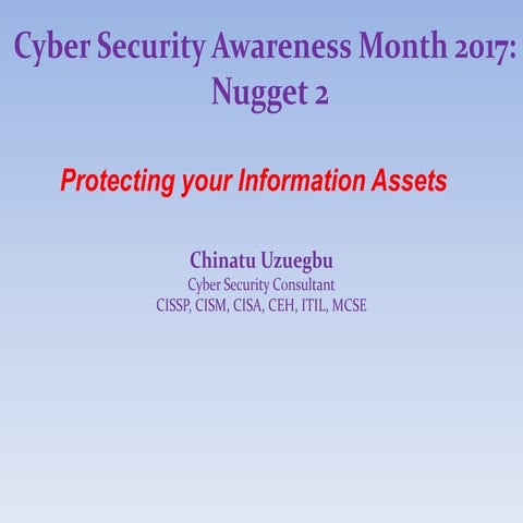 Cyber Security Awareness Month 2017- Nugget2