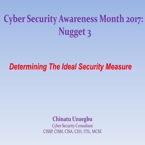 Cyber Security Awareness Month 2017-Nugget 3