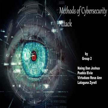 Methods of Cybersecurity Attacks