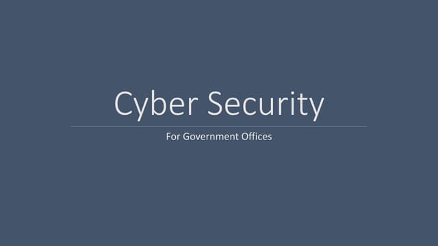 Cyber security government  ppt By Vishwadeep Badgujar