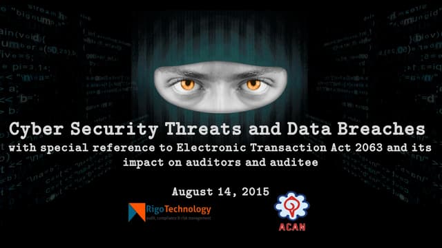 Cyber Security Threats and Data Breaches