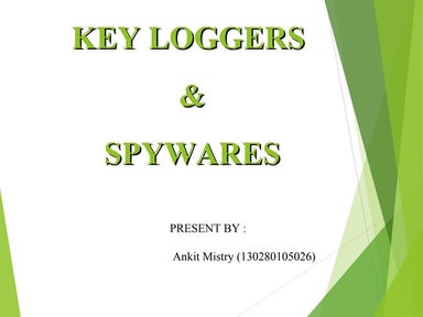 Keyloggers and Spywares