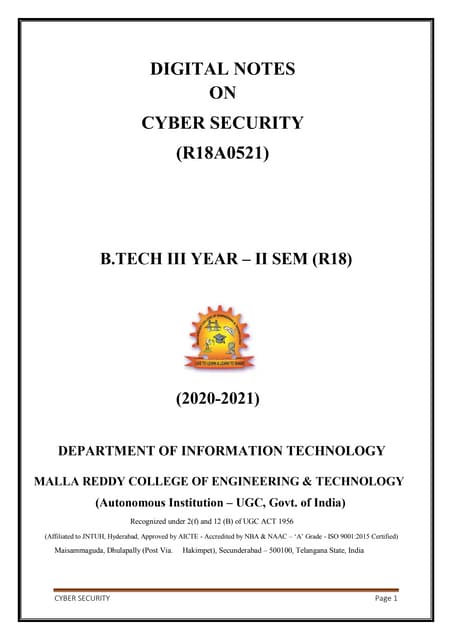 Cyber security 