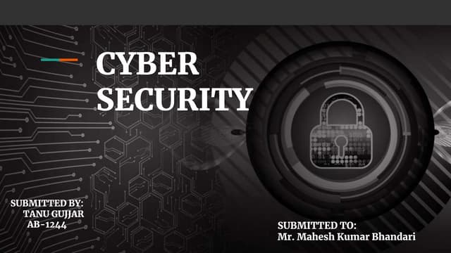  Cyber security