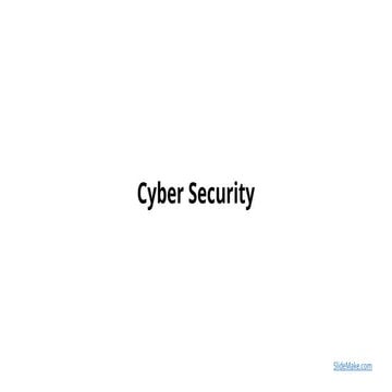 Cyber Security.pptx report or a seminar internship