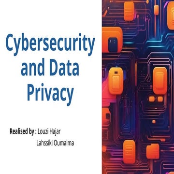 presentation de cybersecurity presentation de cybersecurity