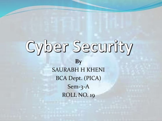 Cyber Security PDF in Hindi - Cyber Security Guide in Hindi | PDF