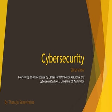 Cybersecurity  - Overview