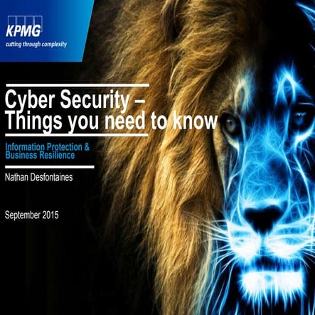 Cyber Security - Things you need to know