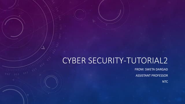 Cyber security tutorial2
