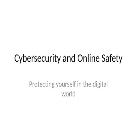 Cybersecurity Basics: How to Stay Safe Online and Avoid Digital Threats ...