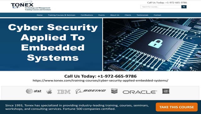 Cyber security applied to embedded systems