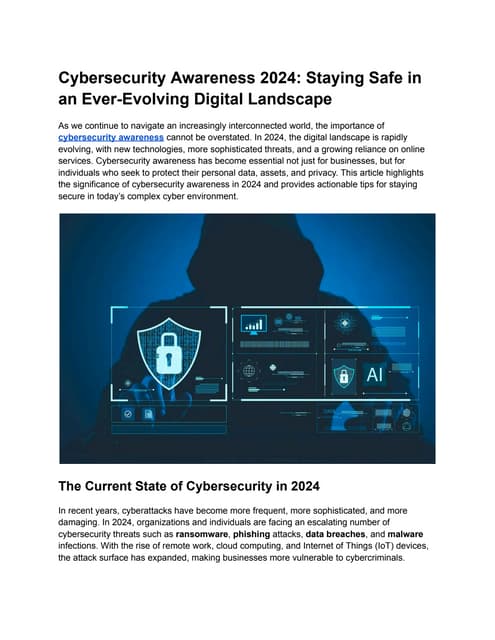 FAQ: Staying Safe in an Evolving Threat Landscape FAQ: Staying Safe in an Evolving Threat Landscape