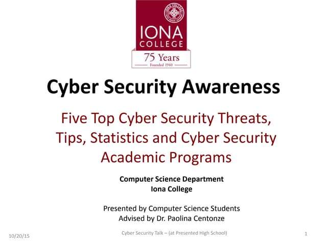 Cyber Security Awareness Program