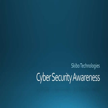 Cyber security awareness &amp; training 2.1