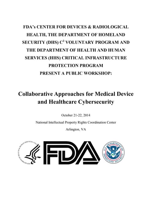 Cybersecurity in medical devices | PPT