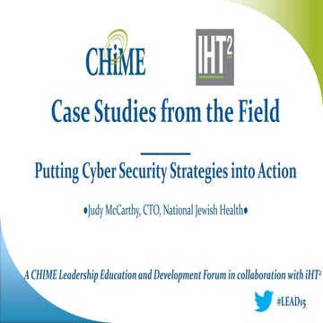 CHIME LEAD DC 2014 “Key Attributes for Success, Challenges and Critical ...