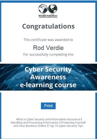 Cyber security certificate | PDF