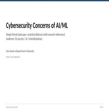 Cybersecurity Risks in Large Language Models LLMs.pptx