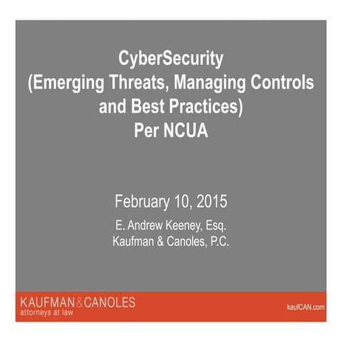 Cyber Security (Emerging Threats) | PPT