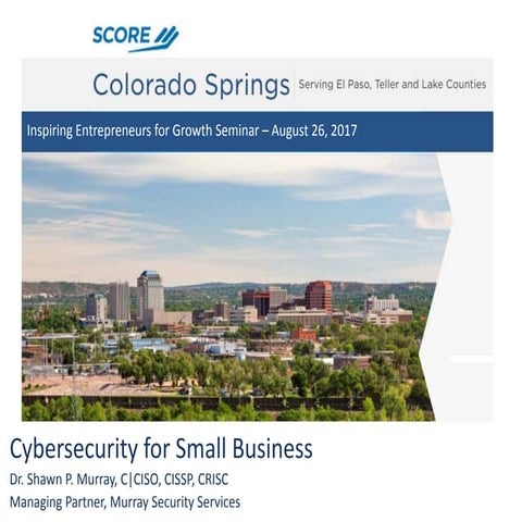 Cybersecurity for Small Business