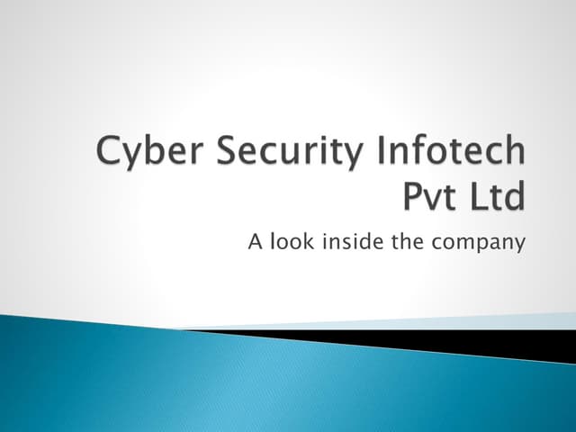Cyber security infotech pvt ltd