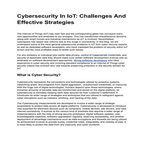Cybersecurity In IoT Challenges And Effective Strategies.pdf
