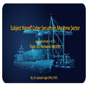 Cyber Security in Maritime Sector -Cyber Security in Maritime Sector | PPTX