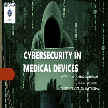 Cybersecurity in Medical Devices