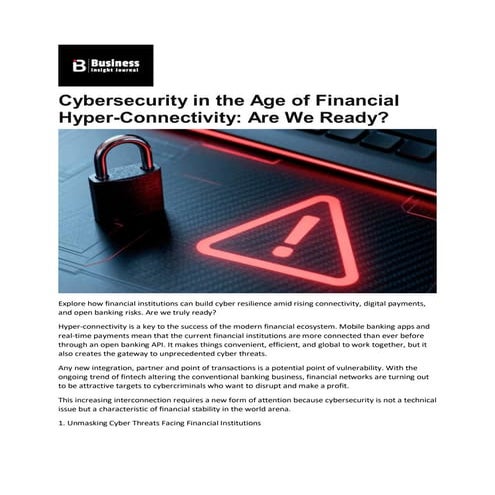Finance Cybersecurity | The Importance of Cybersecurity in the ...