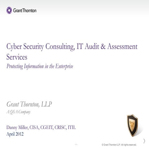 Cybersecurity It Audit Services Gt April2012