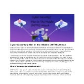 Cybersecurity _ Man in the Middle (MITM) Attack.pdf