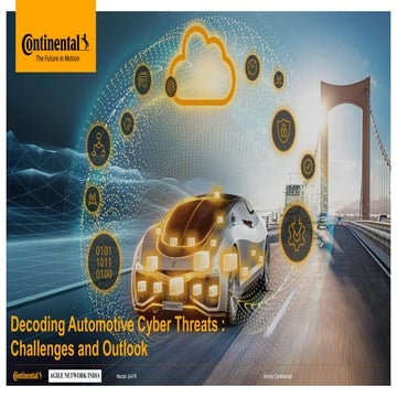 Cybersecurity in Automotive Connected Vehicles and Growing Security ...