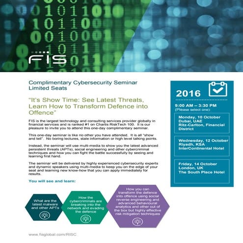 Cybersecurity seminar brochure | PDF