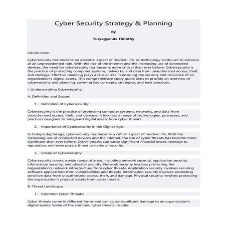Cyber security strategy and Planning.docx