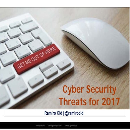 Cyber security threats for 2017
