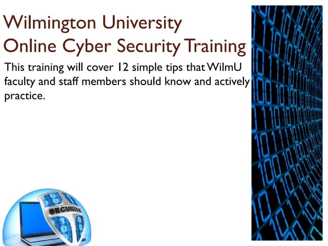 Cyber security training