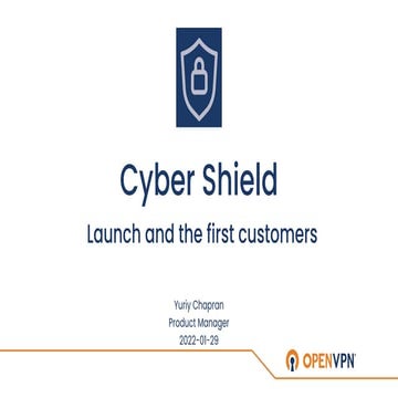Yuriy Chapran: Cyber Shield - від запуску до перших клієнтів