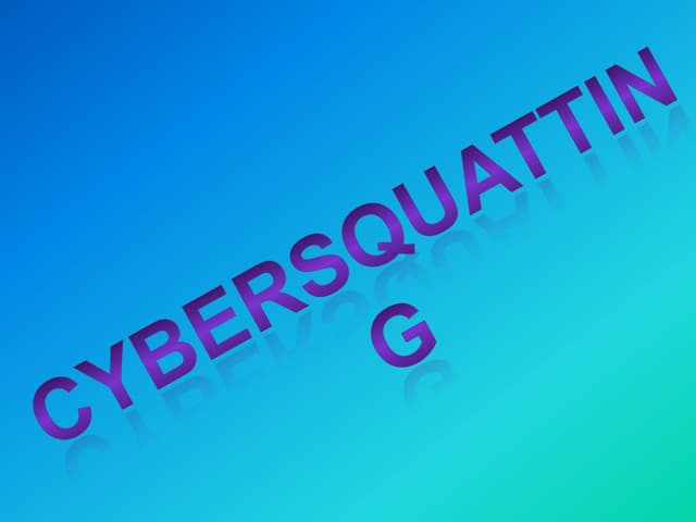 Cybersquatting