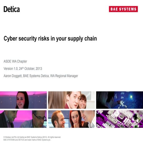 Cyber supply chain risk management   ASDE
