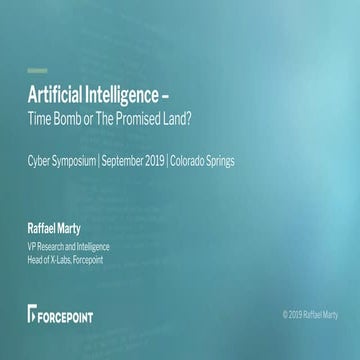 Artificial Intelligence – Time Bomb or The Promised Land?