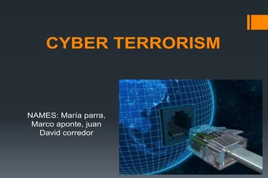 Cyber terrorism