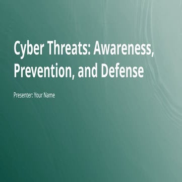 Cyber Threats Awareness, Prevention, and Defense - DigitDefence