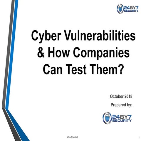 Cyber Vulnerabilities & How companies can test them